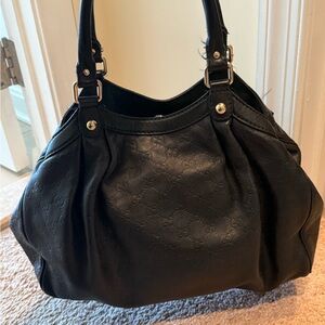 Gucci Black Leather Women's Bag